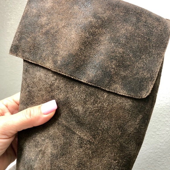 Brown Roam Suede Over the Knee Boots. - Picture 6 of 8